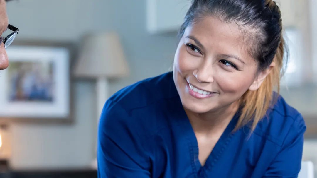 Nurse smiling