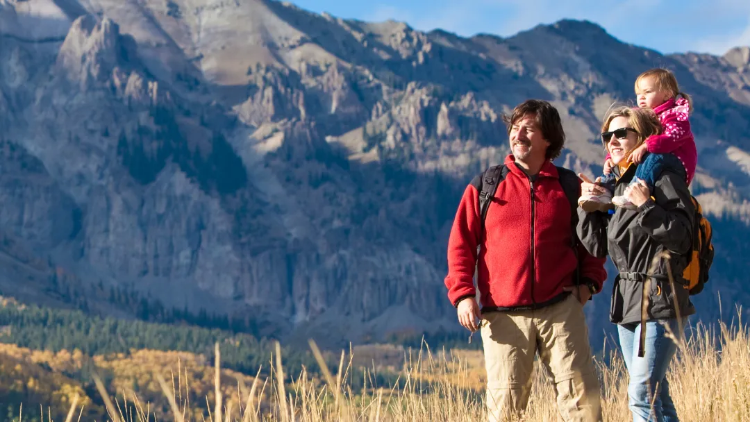 Colorado Family Going for a Hike