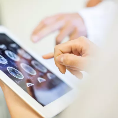 People using an electronic device