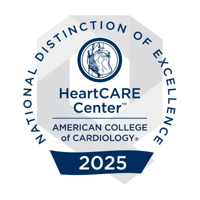 National Distinction of Excellence HeartCARE Center American College of Cardiology 2025