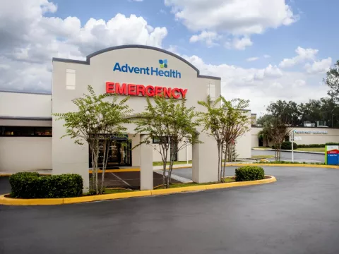 Outside view of AdventHealth Dade City Emergency Room.