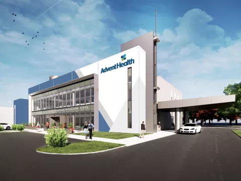 Render of AdventHealth Primary Care+ at Partin Settlement.