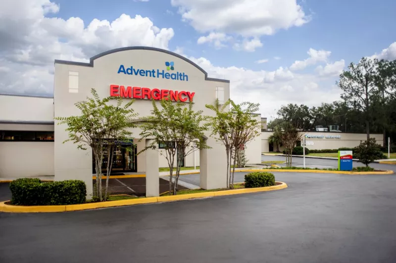 Outside view of AdventHealth Dade City Emergency Room.
