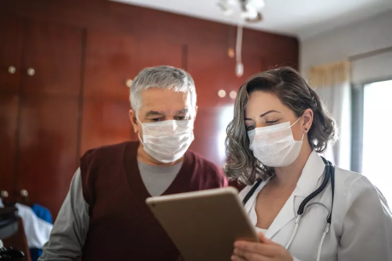 Virtual visits replace in-room visits and offer comfort at critical moments.