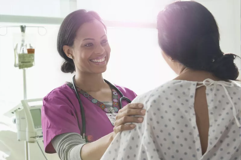 Nurse and patient