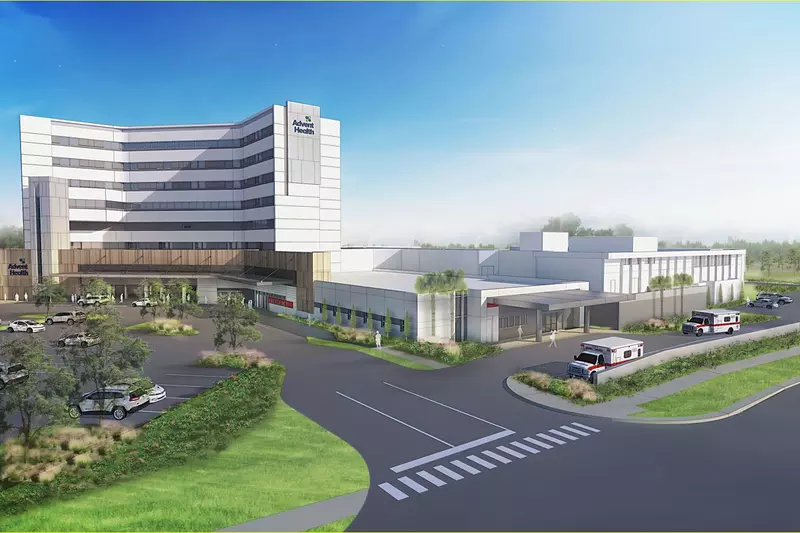 A 3-D render of the expansion for The North Pinellas Hospital