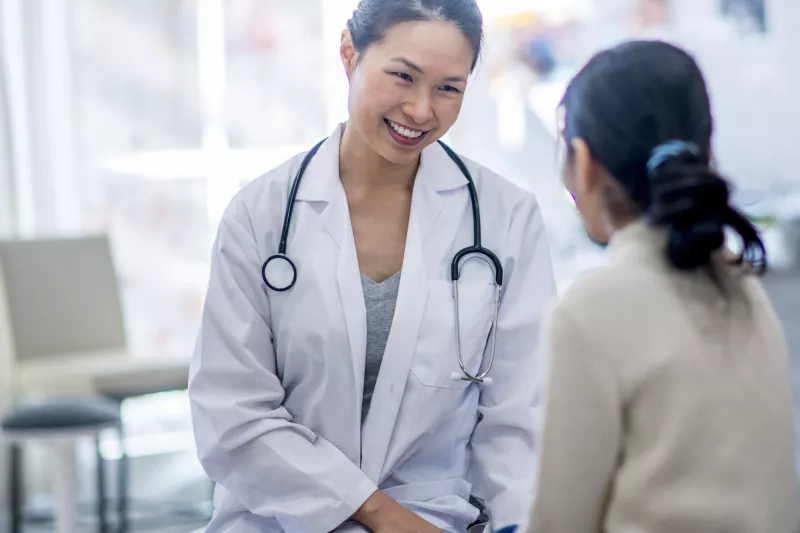 Friendly female doctor