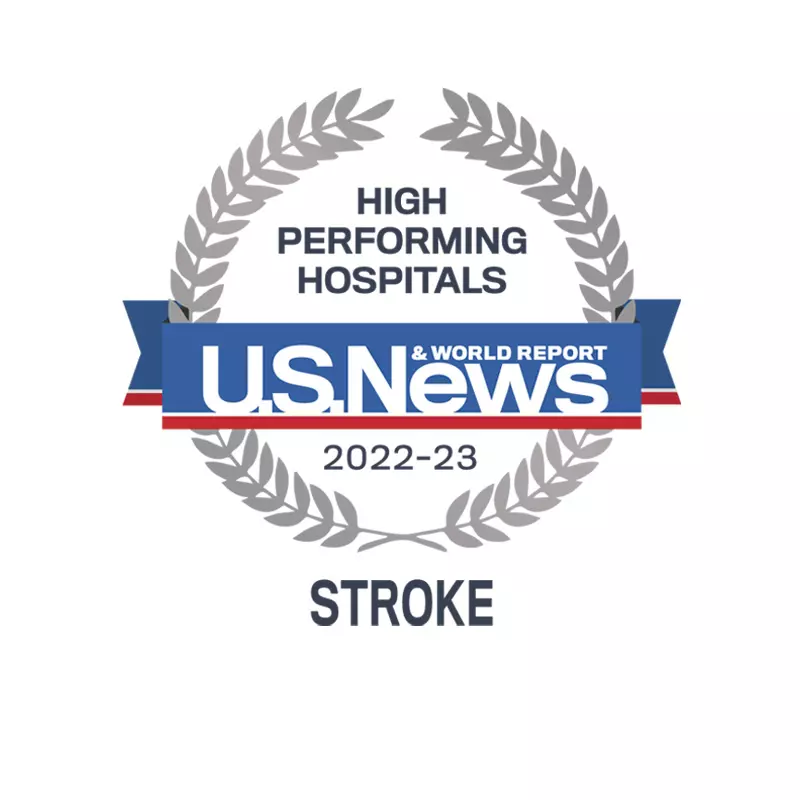 AdventHealth Orlando is recognized by U.S. News & World Report as a high performing hospital.