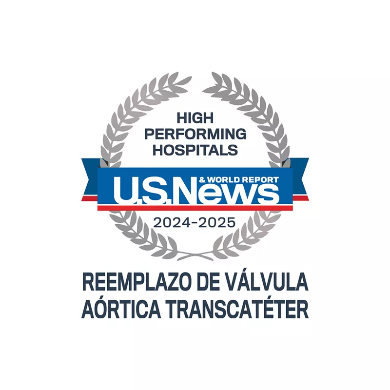 AdventHealth Orlando es reconocido por  U.S. News & World Report como uno de los mejores hospitales de la nación para cirugía de válvula aórtica.