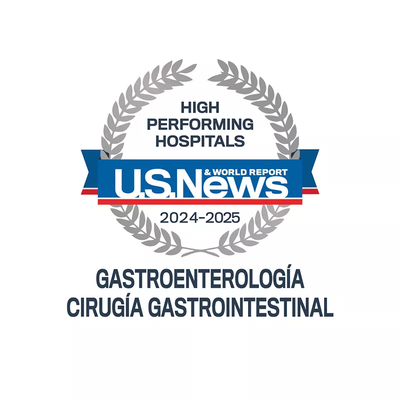 AdventHealth Orlando es reconocido por U.S. News & World Report como uno de los mejores hospitales de la nación para la gastroenterología y la cirugía gastrointestinal.