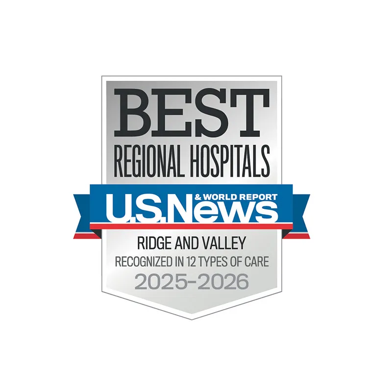 US News Best Regional Hospital in Northwest Georgia (Ridge and Valley)