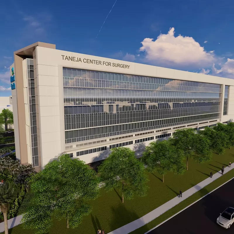 A 3-D render of the Taneja Surgical Center at AdventHealth Tampa
