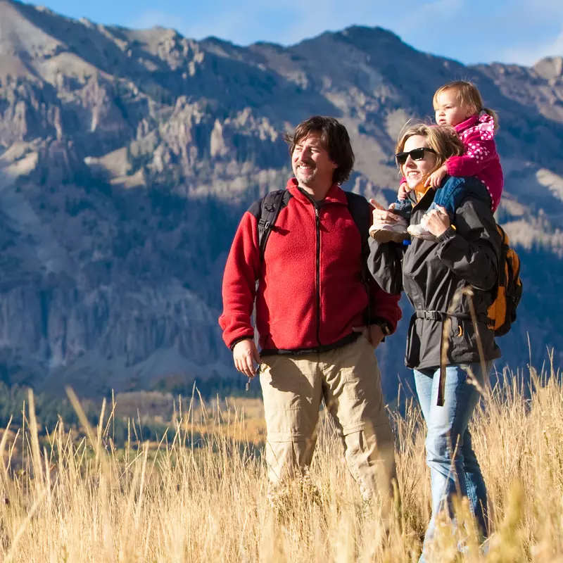 Colorado Family Going for a Hike