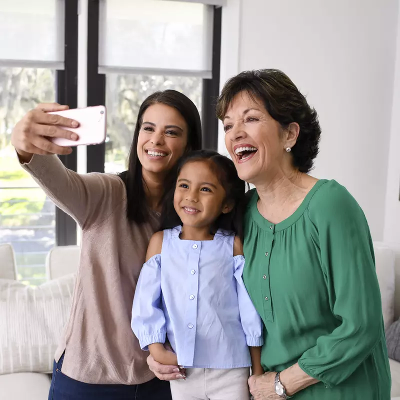 Family Taking Selfie
