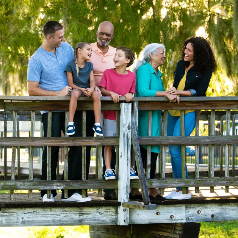 Multigenerational Family at the park