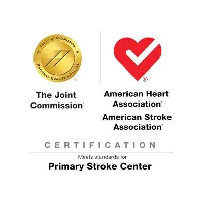 Certified Primary Stroke Center by The Joint Commission and American Stroke Association