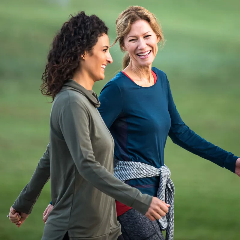 Two Women Smiling