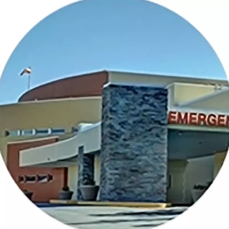 Front view of the AdventHealth Zephyrhills ER.