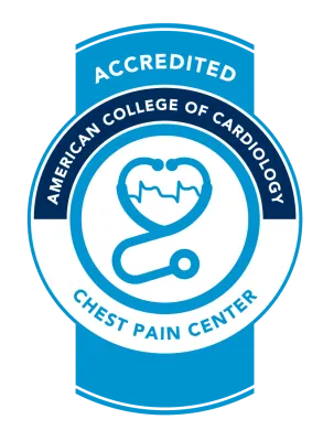 AdventHealth is an accredited organization for Chest Pain Center by The American College of Cardiology